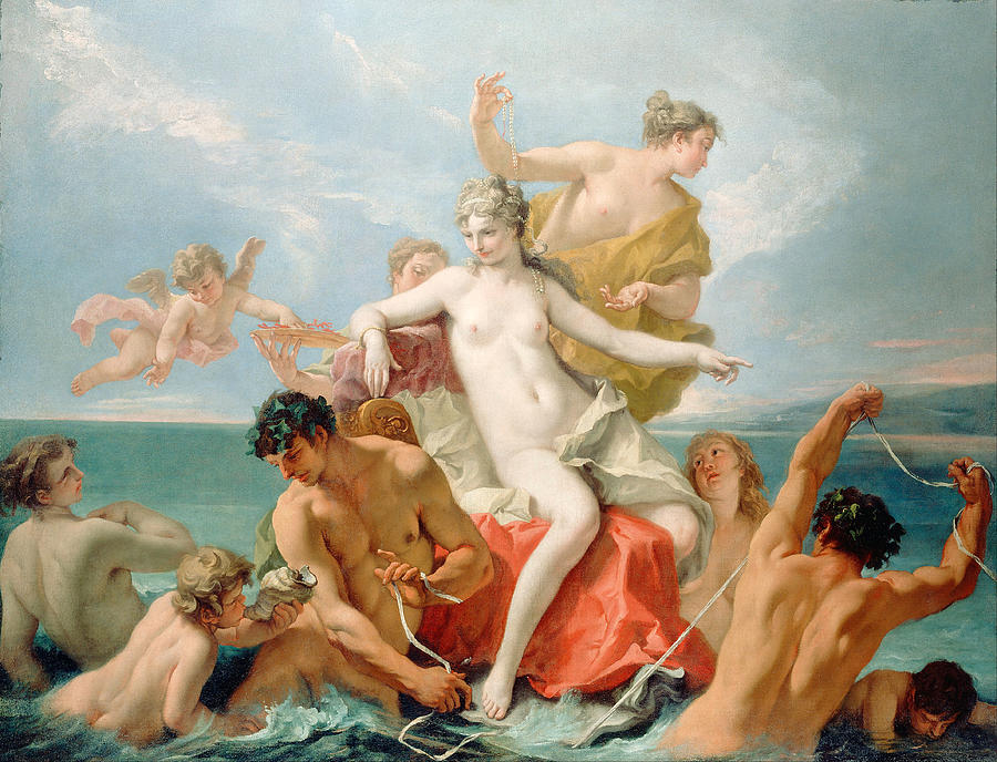 Triumph of the Marine Venus Painting by Sebastiano Ricci