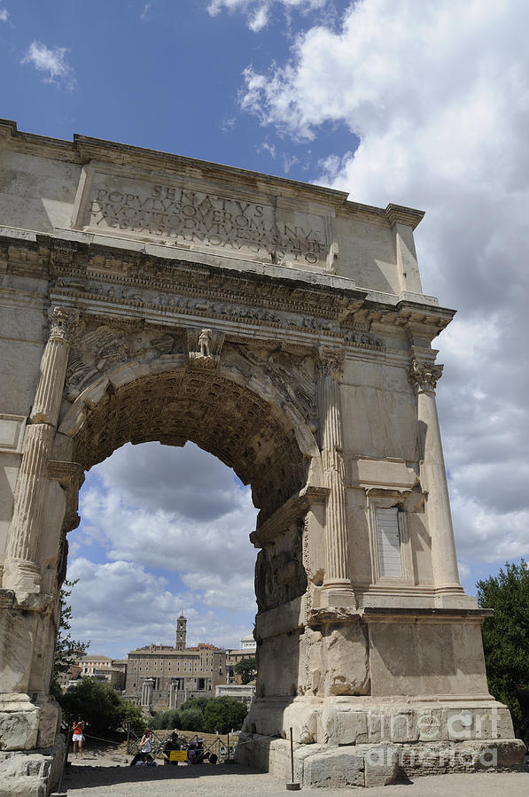 Triumphal Arch in Roman Forum Photograph by Brenda Kean