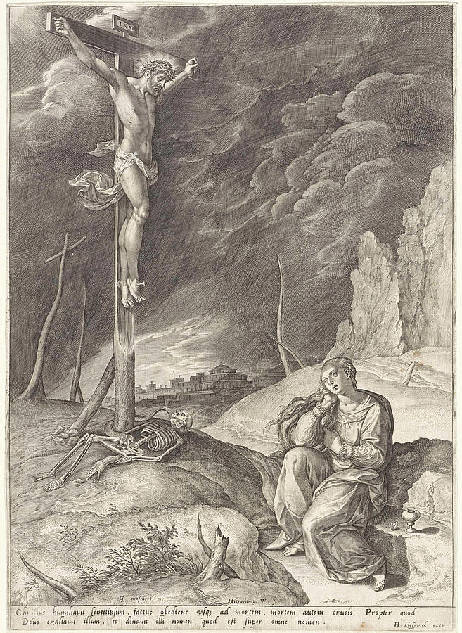 Crucified Drawing - Triumphant Christ On The Cross, Hieronymus Wierix by Hieronymus Wierix And Hans Liefrinck (i) Crucified Drawing - Triumphant Christ On The Cross, Hieronymus Wierix by Hieronymus Wierix And Hans Liefrinck (i)