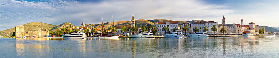 Trogir UNESCO world heritage site panoramic Photograph by Brch Photography
