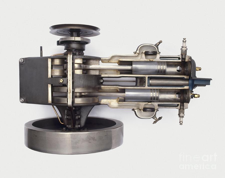 Trojan Two-stroke Engine, 1927 Photograph by Dave Rudkin / Dorling Kindersley