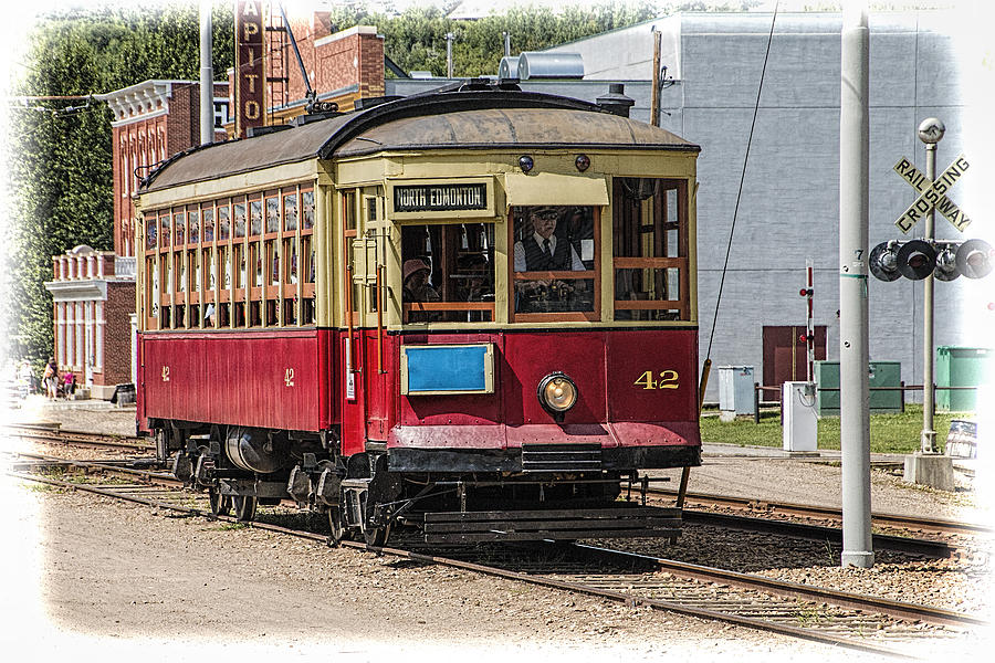 Landscape Photograph - Trolley Car at the Fort Edmonton Park by Randall Nyhof