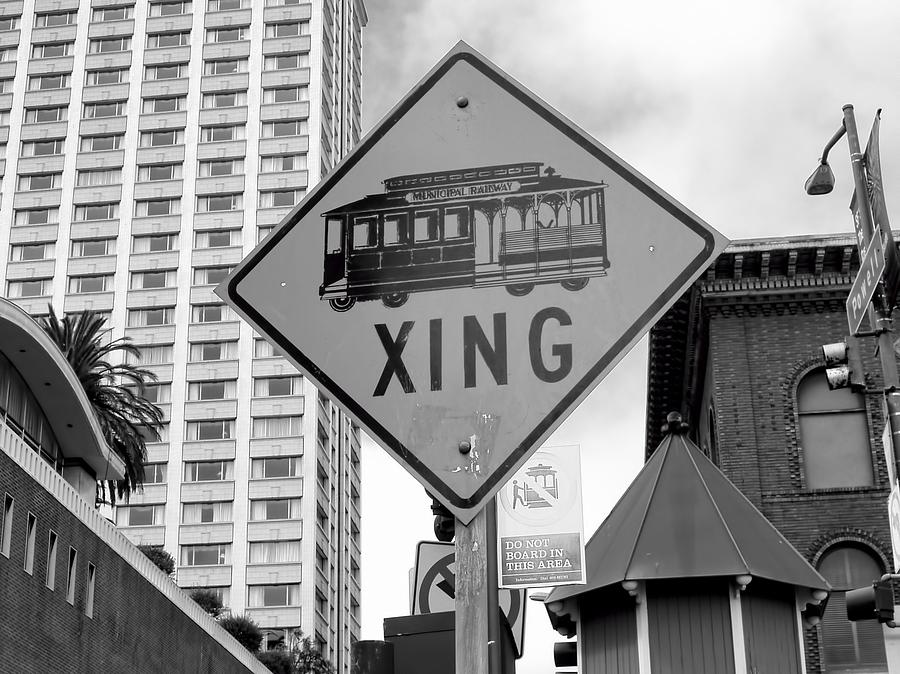 Trolley Xing Photograph by Jenny Hudson