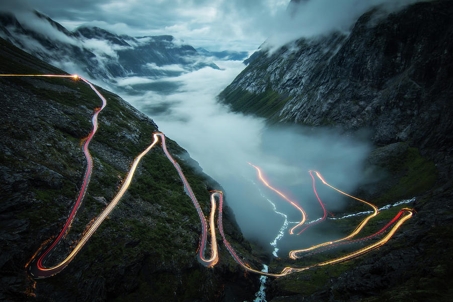 Mountain Photograph - Trollstigen by Christoph Schaarschmidt