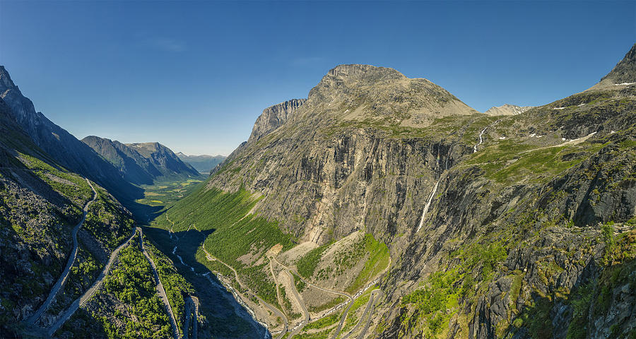 Nature Photograph - Trollstigen from the Very Top by Angela Stanton