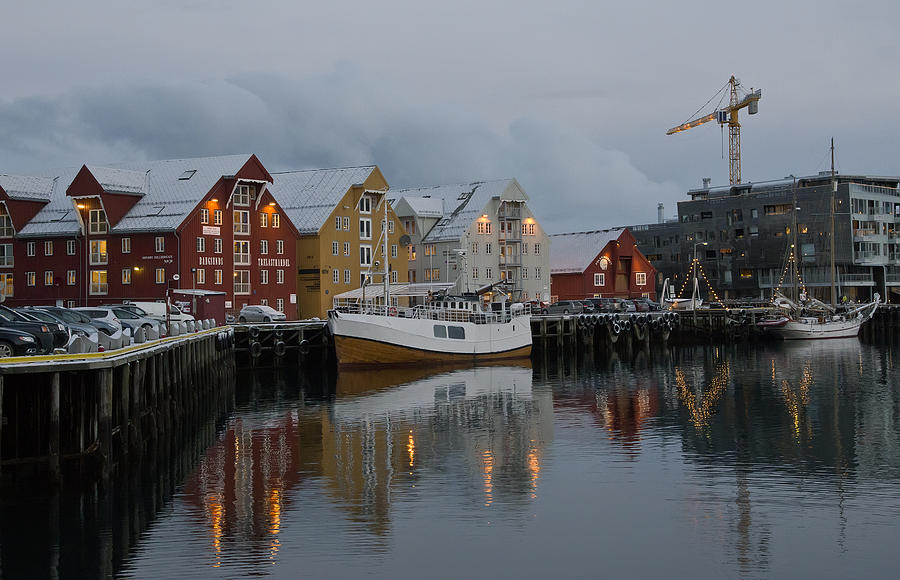 Tromso Harbor Photograph by Wade Aiken