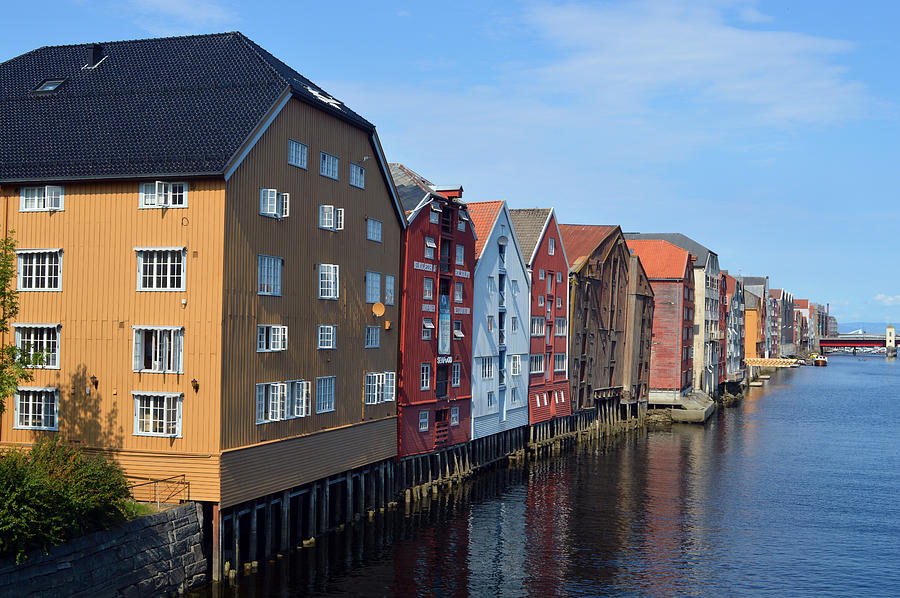 Trondheim Waterfront 1 Photograph by Carol Eliassen