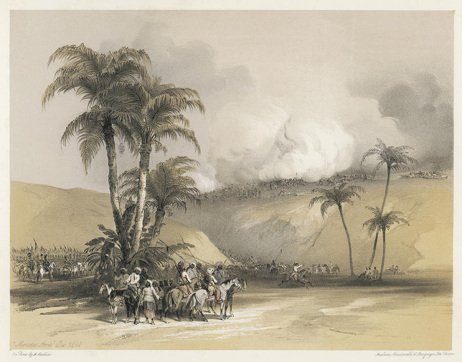 India Drawing - Troops Loyal To The British  Gather by Mary Evans Picture Library