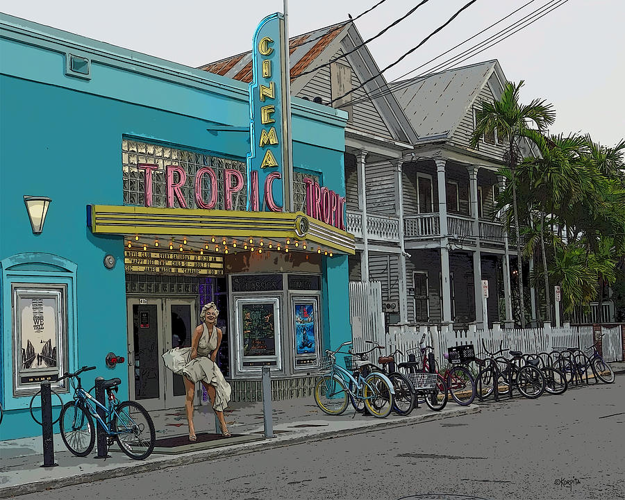 Tropic Cinema Marilyn Monroe Key West Photograph by Rebecca Korpita