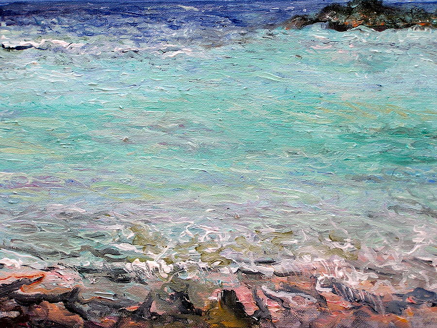 Tropic Sea Painting by Patricia Trudeau