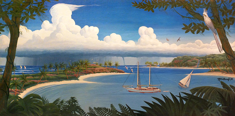 Tropical Bay Playground Painting by Duane McCullough