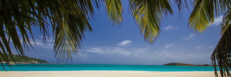 Tropical beach scene in 3 to1 aspect ratio Photograph by Sven Brogren