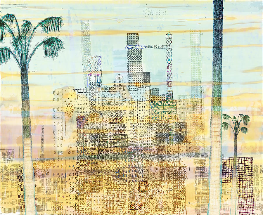 Skyscraper Digital Art - Tropical Blip by Andy  Mercer