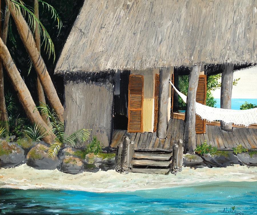 Tropical Breeze Painting by Alan Lakin