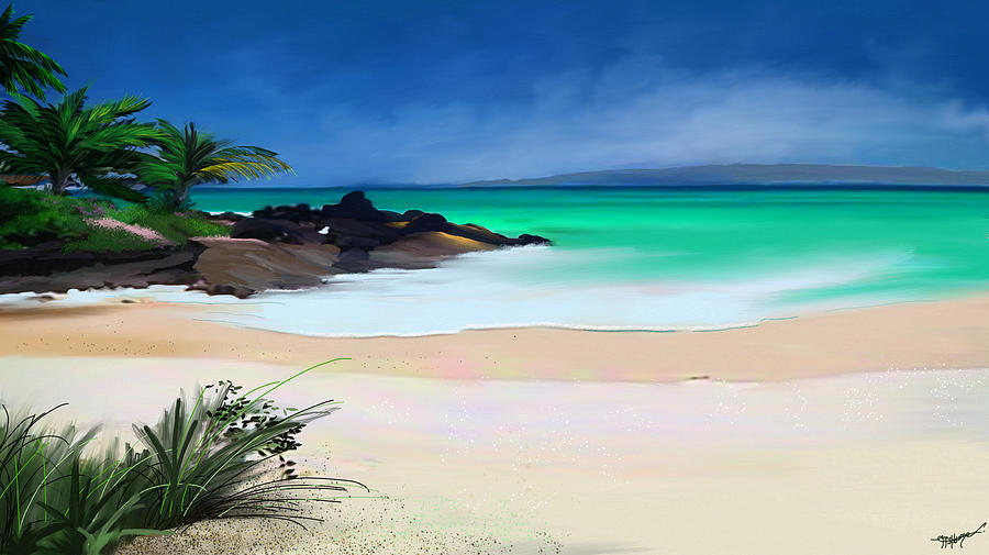Seascape Digital Art - Tropical charm by Anthony Fishburne