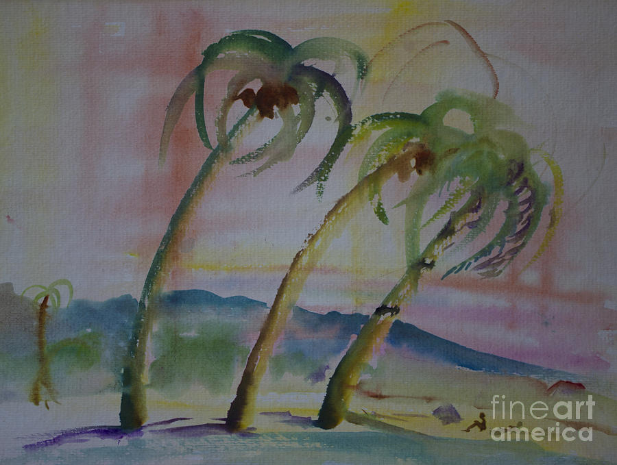 Beach Painting - Tropical Dreamscape by Avonelle Kelsey Beach Painting - Tropical Dreamscape by Avonelle Kelsey