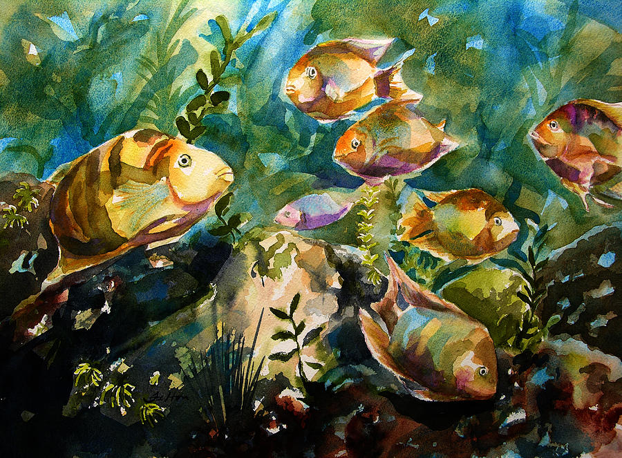 Tropical Fish 3 Painting by Julianne Felton
