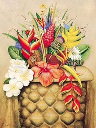 Tropical Flora Painting by William T Templeton Tropical Flora Painting by William T Templeton