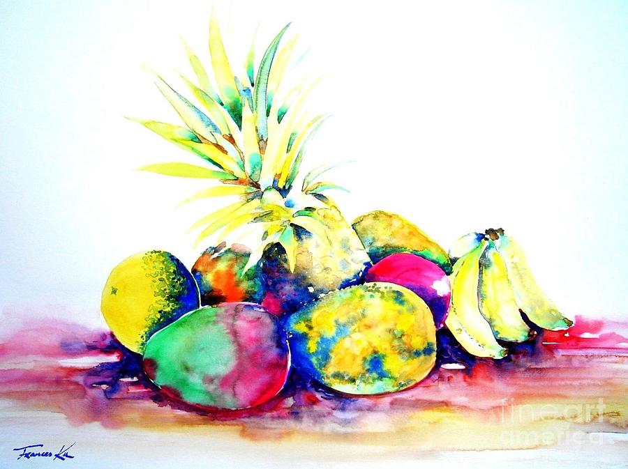 Tropical Fruit Painting by Frances Ku