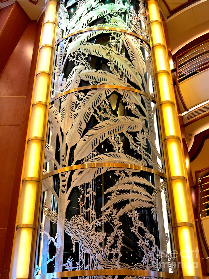 Tropical Glass Elevator Photograph by Phyllis Kaltenbach