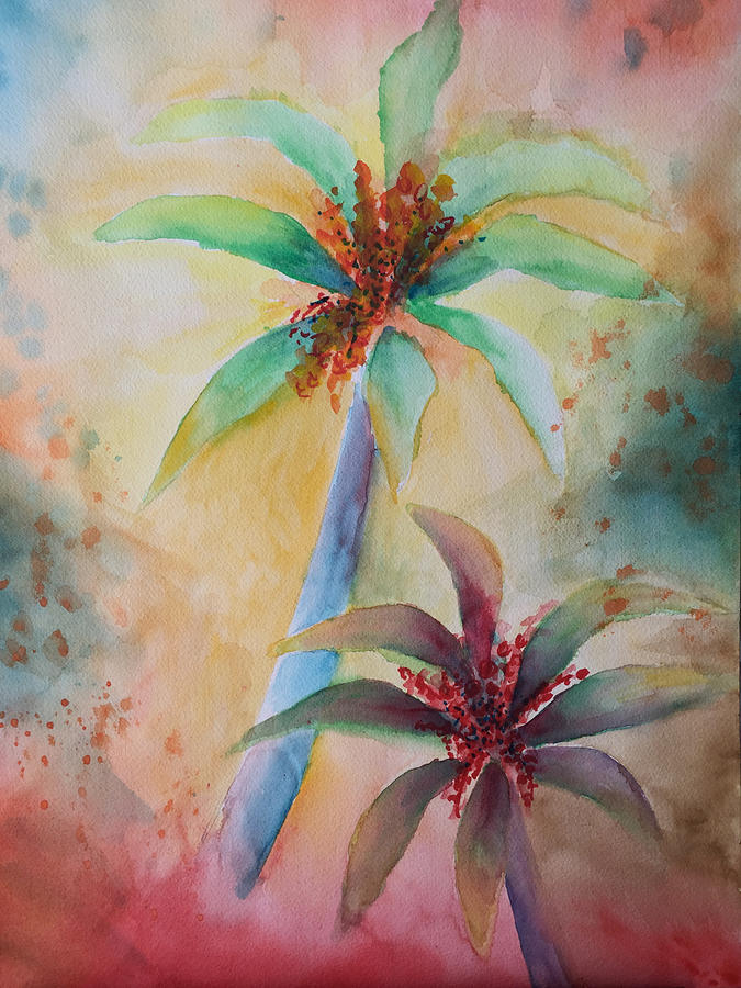 Tropical Image Painting by Karin Eisermann