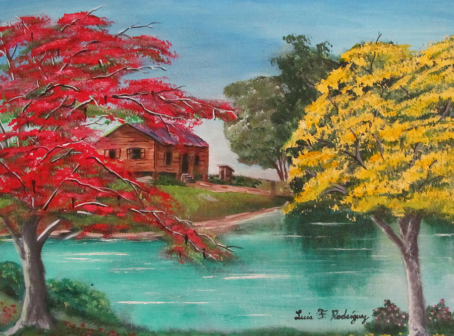 Tropical Lifestyle Painting by Luis F Rodriguez