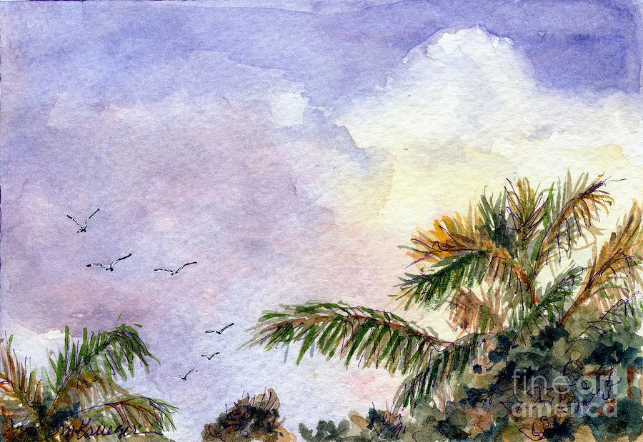 Tropical Morning Painting by Suzanne Krueger