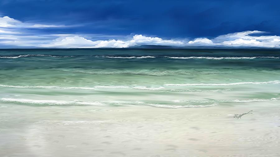 Tropical ocean Digital Art by Anthony Fishburne