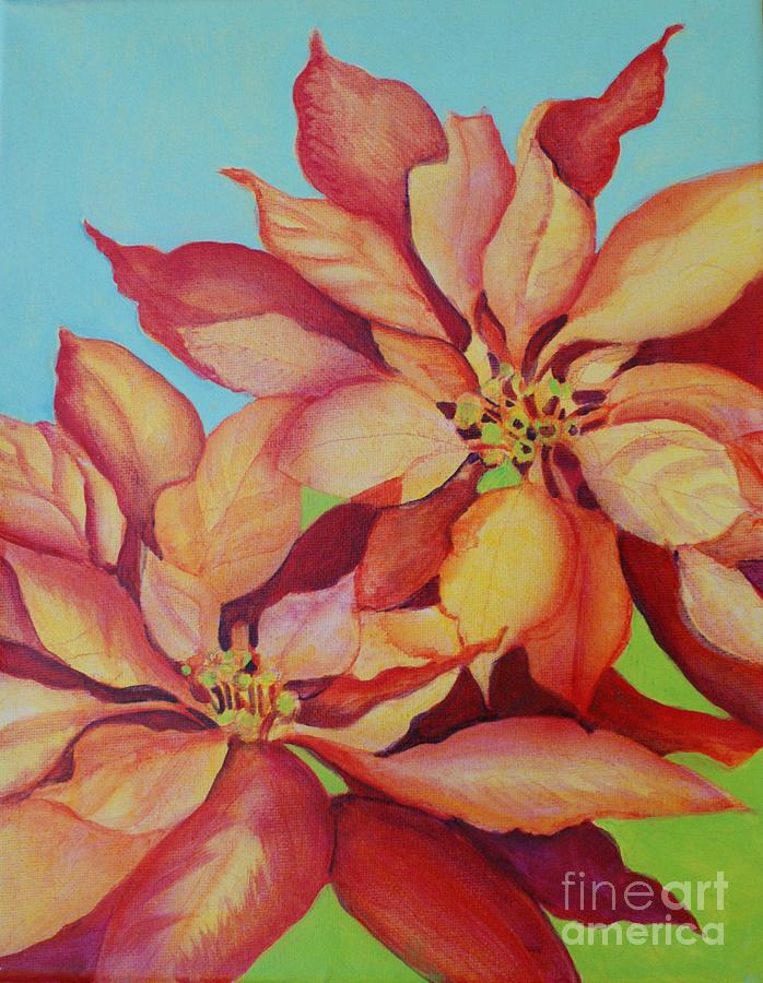 Tropical Painting - California Pointsettias by Susan Alden