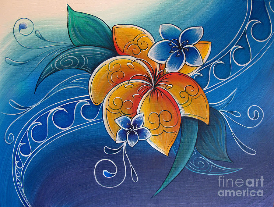 Tropical Rua Painting by Reina Cottier