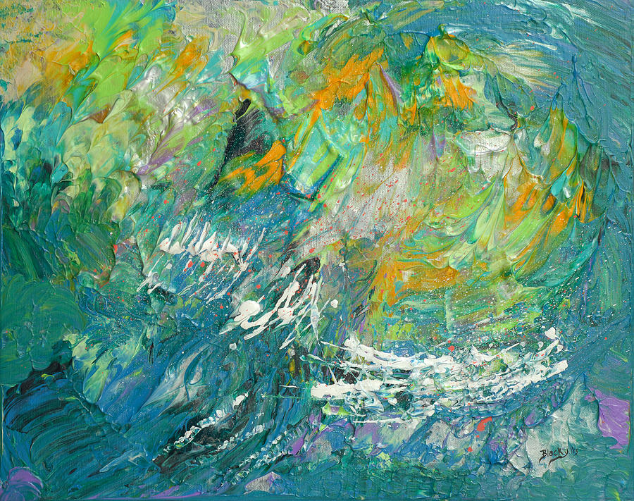 Tropical Storm Painting by Donna Blackhall