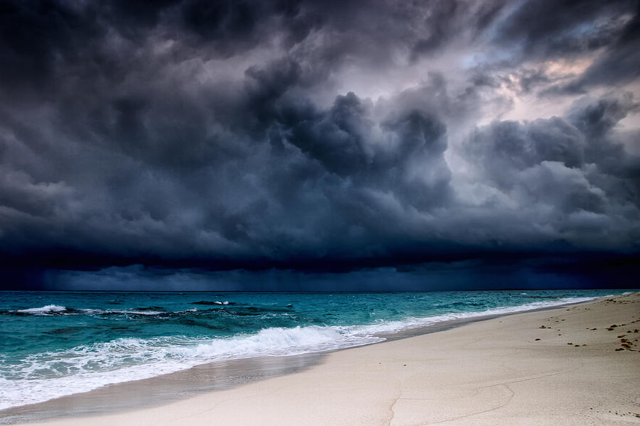 Tropical Storm Over The Caribbean Sea Photograph by Stevegeer