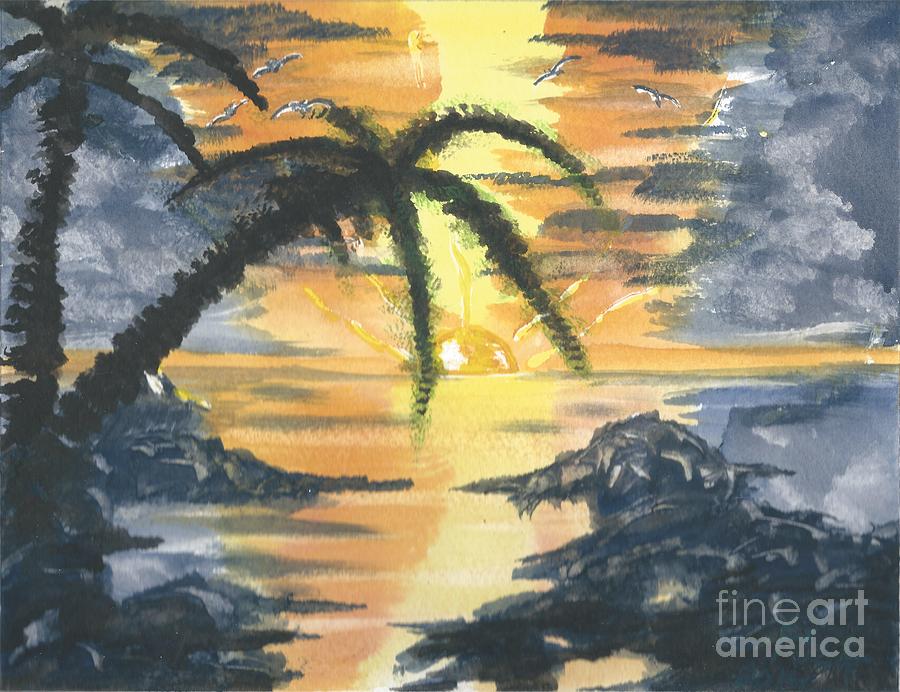 Tropical Sun Painting by Reed Novotny