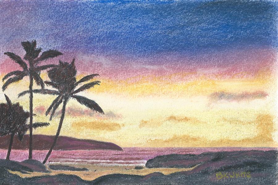 Tropical Sunset Painting by Brian White