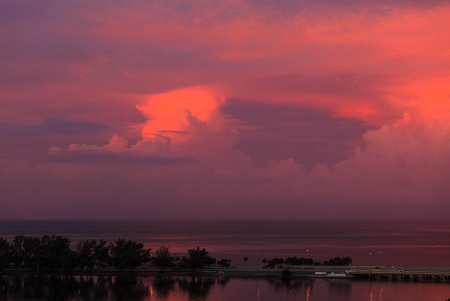 Miami Photograph - Tropical Sunset by Jonathan Gewirtz