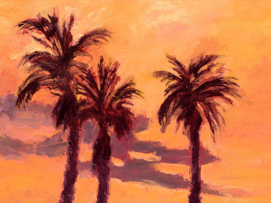 Tropical Trees Painting by J Reifsnyder