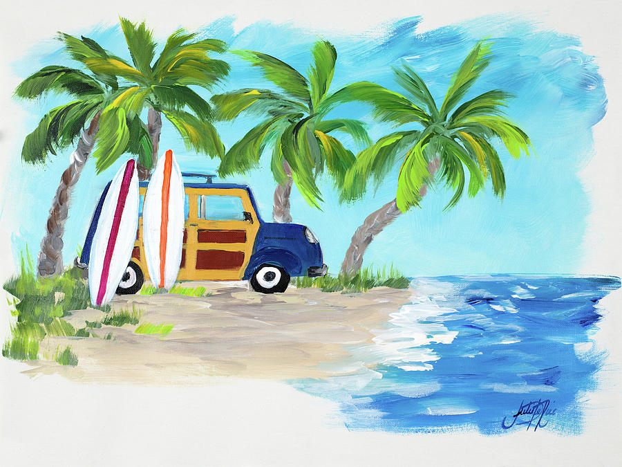 Car Digital Art - Tropical Vacation II by Julie Derice