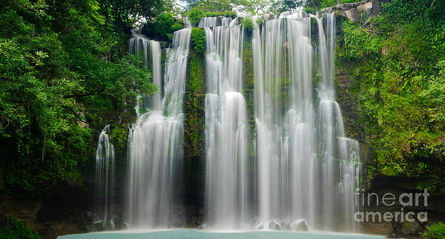 Tropical Waterfall Photograph by Oscar Gutierrez