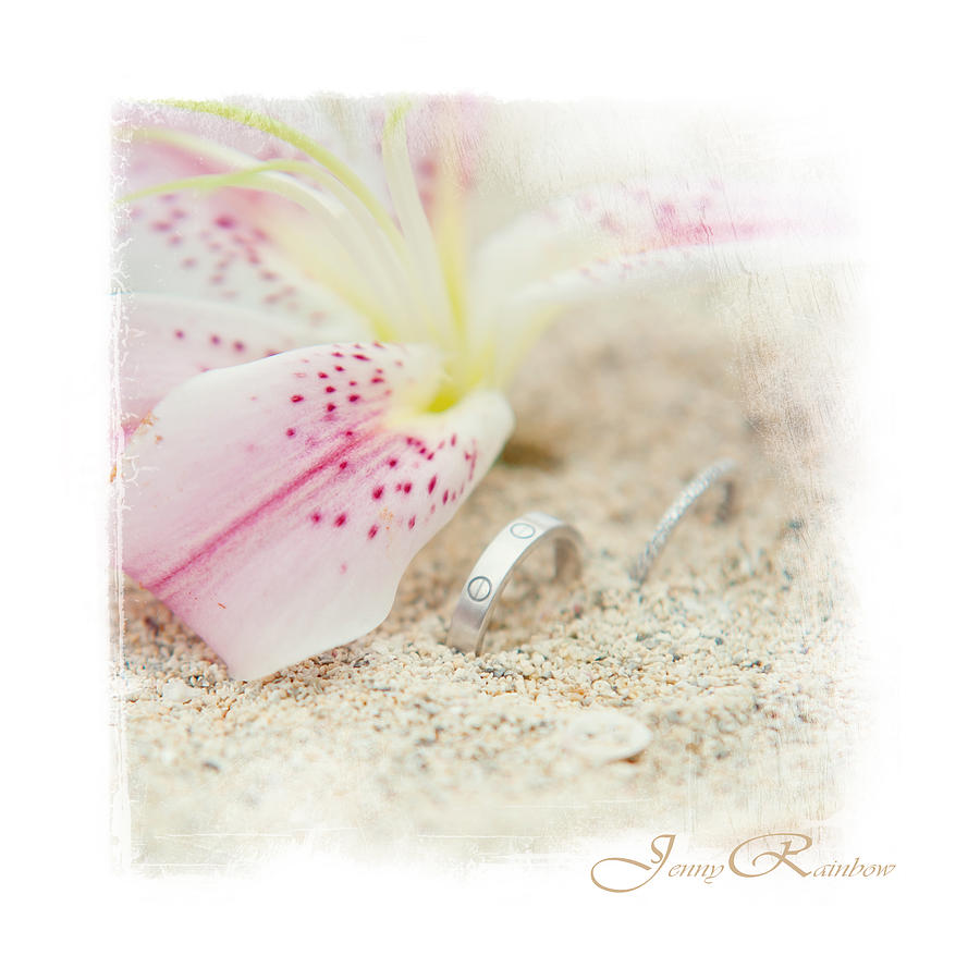 Lily Photograph - Tropical Wedding. Mini-Square Idea for Interior by Jenny Rainbow