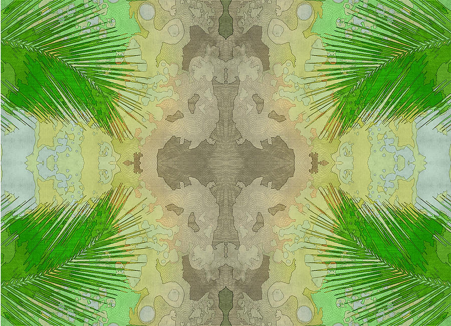 Abstract Digital Art - Tropical World by Robin Curtiss