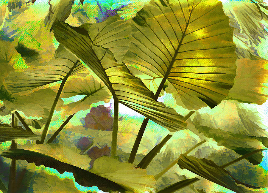 tropical-yellow-elephant-ears-digital-art-by-robin-curtiss-pixels