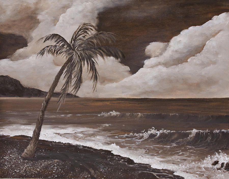 Beach Painting - Tropics In Brown by Darice Machel McGuire