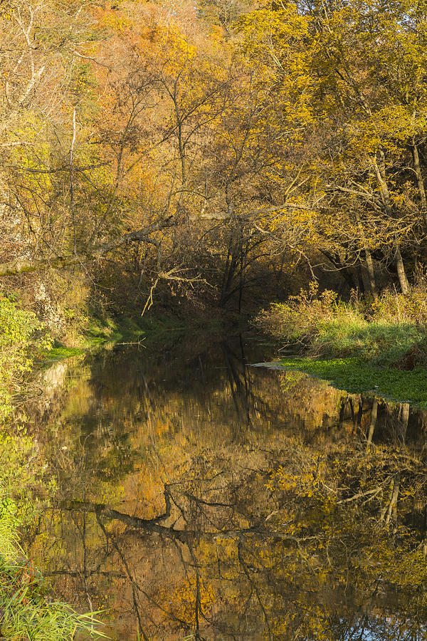 Fall Photograph - Trout Run Creek Fall 2 by John Brueske