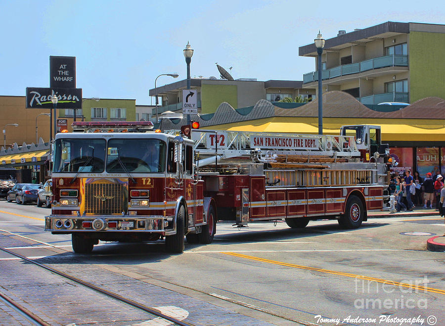 Truck 2 SFFD Photograph by Tommy Anderson
