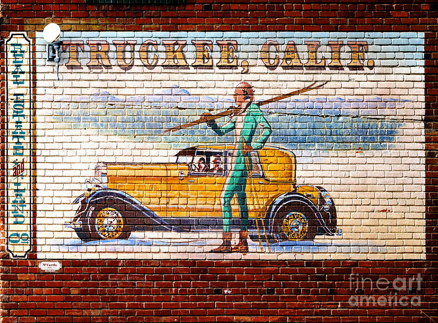 Truckee California Mural 2012 Photograph by Padre Art