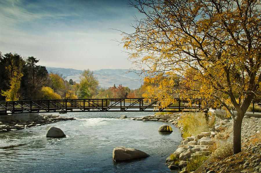 Truckee River Downtown Reno Nevada Photograph by Janis Knight