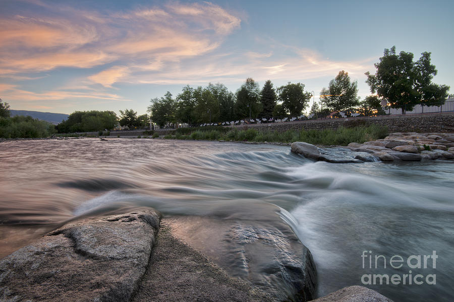 Truckee River Sunset Photograph by Dianne Phelps