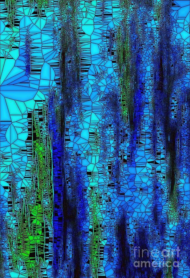 True Blue 1 Painting by Saundra Myles