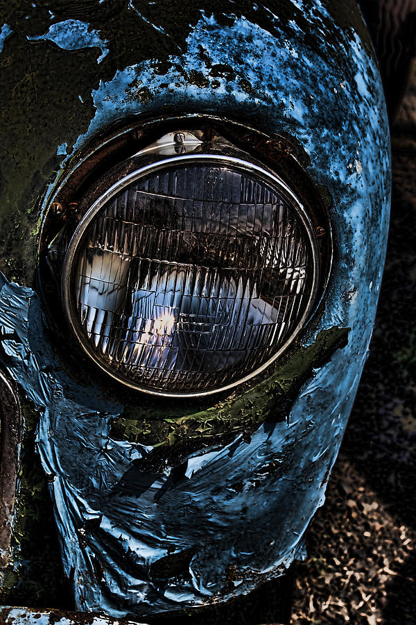 Rusty Colors Headlight Photograph by Cathy Anderson
