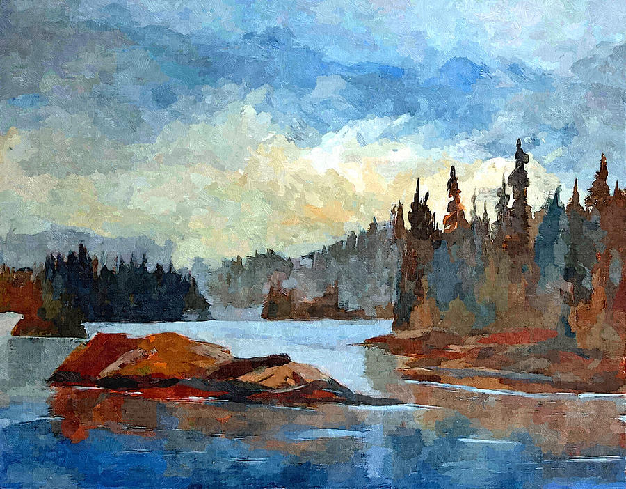 True North 3-13-323 Painting by Shirley Rose Cockburn - Fine Art America